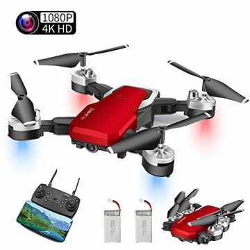 Greenheimehmen von Bildern, sowie 3D-Roll, hoch, Zwangsstopp usw. wir..  Kamera HD, Mini Drohne 1080P 4K Full-HD WiFi FPV Live Übertragung, 40 Minute... nachhaltig