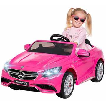 Actionbikes Motors Kinder Elektroauto Mercedes Amg GT-R - Lizenziert - 2 x 25 Watt Motor - Ledersitz - Eva Reifen - S...