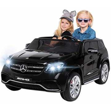 s Motors Kinder Elektroauto Mercedes GLS63 Allrad Leder Sitz Kinderfahrzeug Kinderauto 45 Watt 2 Sitzer (Sc... nachhaltig