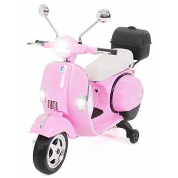 Greenheimtroauto spielzeug 2 ferngesteuertes 1 autos mercedes 3 fernb.. s Motors Kinder Elektroroller Vespa PX150 - Lizenziert - 2x18 Watt Motor - Eva Vollgummi Reifen (Pink) nachhaltig