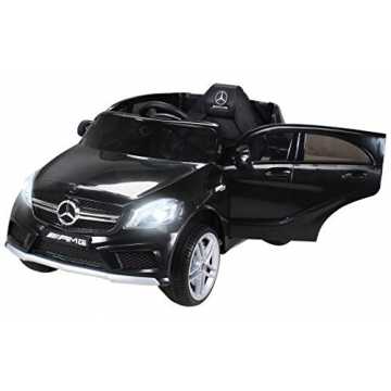 Kinder Elektroauto Mercedes Benz AMG A45 - Lizenziert - 2 x 45 Watt Motor - Ledersitz - Rc 2,4 Ghz Fernbedienung - Us...