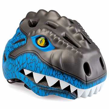 Greenheim: 48-52cm  Radhelm-Leichtgewicht mit perfektem Schutz für di.. inder Kid Fahrradhelm Dinosaurier (Blau) nachhaltig