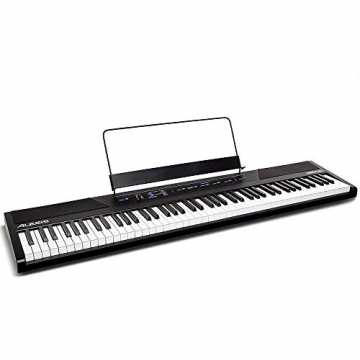 ital - 88-Tasten Einsteiger Digital Piano / E Keyboard mit vollwertigen halbgewichteten Tasten, Netzteil, z... nachhaltig
