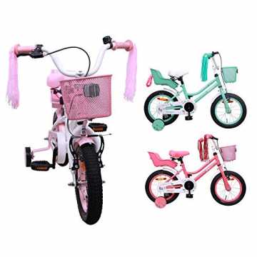 Greenheim wir mit sorgfalt und leidenschaft entwickelt haben. Die kol.. c - Kinderfahrrad - 12 Zoll - Mädchen - mit Rücktritt und Stützräder - ab 3 Jahre - Weiß/Rosa nachhaltig