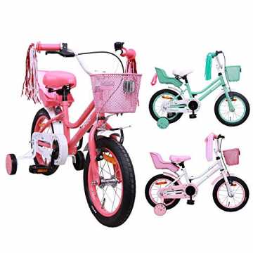 Greenheim wir mit sorgfalt und leidenschaft entwickelt haben. Die kol.. c - Kinderfahrrad - 16 Zoll - Mädchen - mit Rücktritt und Stützräder - ab 4 Jahre - Rosa nachhaltig