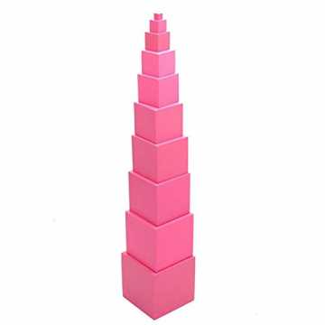 Greenheims, Ti kennzeichnet glatte Oberfläche, keine Grate, Lacksiche.. inder Montessori Holz rosa blöcke Turm gebäude Spielzeug smart Puzzle, frühen... nachhaltig