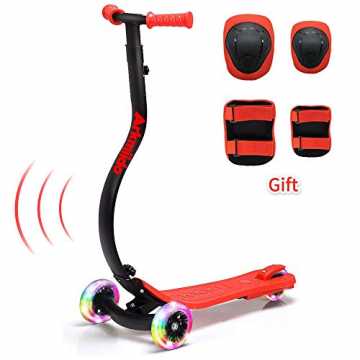 inder Roller, Kinder Scooter mit 3 LED Räder, Tretroller für Kinder ab 3 Jahre, Maximale Belastung für 50KG... nachhaltig