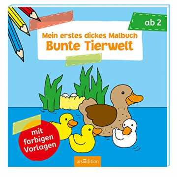 Greenheimx H)Gewicht: 266,000 G.. s dickes Malbuch Bunte Tierwelt (Malbuch ab 2 Jahren) nachhaltig