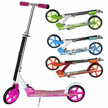 inder Scooter pink | Mädchen ab 6 Jahre | 205 mm Räder | klappbar höhenverstellbar | 100 kg belastbar | Cit... nachhaltig