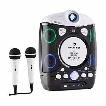 Greenheimhine mit Projektor und musiksensitivemLED-Licheffekt. CD-Pla.. Projectura - Karaoke Anlage, Karaoke Player Set, LCD Video Projektor, 2 x dyn... nachhaltig