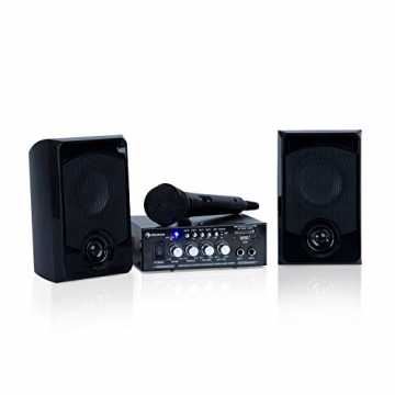 auna Karaoke Star 1 Karaoke-Set - Karaoke-System, Karaoke-Anlage, 2 x 50 W max, Bluetoo...