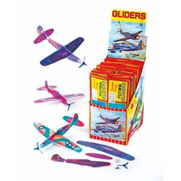  Gleitflugzeuge "Propeller" - zum Spielen für Kinder - als Preis und Mitgebsel für den Kindergeburtstag (6 ... nachhaltig