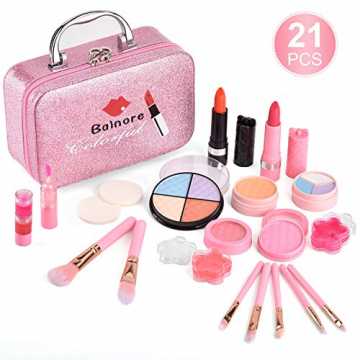 Greenheims, ungiftiges Material auf Wasserbasis  Gewicht: 0.9 lbs  Gr.. keup Set Makeup Spielzeugset Schminkset 21 teilig waschbar sicher ungiftig echt kosmetisches Beauty-Set für... nachhaltig