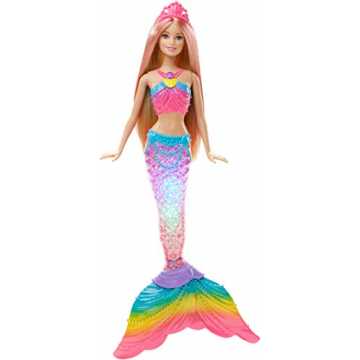 Barbie DHC40 - Dreamtopia Regenbogenlicht Meerjungfrau Puppe mit Lichtershow, Spielzeug für die Badewanne, Spielzeug ...