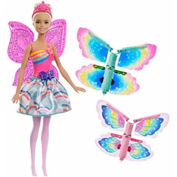 Barbie FRB08 Dreamtopia Regenbogen-Königreich Magische Flügel-Fee Puppe (blond) Barbie FRB08 Dreamtopia Regenbogen-Königreich Magische Flügel-Fee Puppe (blond)