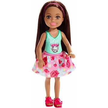 79 - Chelsea Puppe (brünett) mit Fierce top, Puppen Spielzeug ab 3 Jahren nachhaltig