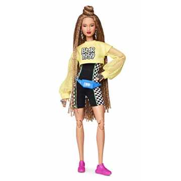 Barbie GHT91 BMR1959 Streetwear Signature bewegliche Puppe mit geflochtenem Haar und Radlerhose, inkl. Accessoires un...
