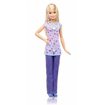 Mattel Barbie DVF57 - Ich wäre gern Krankenschwester Puppe, Ankleidepuppen-Zubehör