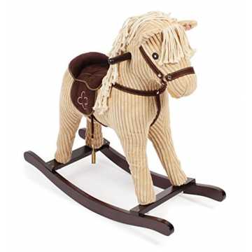 Greenheimöhnlich schön und durch die weiche Sitzpolsterung auch sehr ..  2000 407 01 Schaukelpferd Sammy, Schaukeltier für Kinder ab 18 Monaten, beige nachhaltig