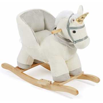Greenheimn beige-grauen Farbtönen mit goldenem Einhorn besteht aus we..  2000 409 02 Schaukeltier, Beige nachhaltig