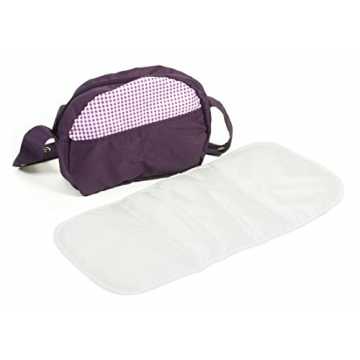 Greenheimßer, abwaschbarer WickelunterlageDie Tasche kann mit Druckkn..  2000 853 28 - Wickeltasche, Checker, lila nachhaltig