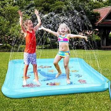 ash Pad, Kinder Spielzeug Wasser Sprinkler Matte Wasserspielmatte Sommer Wass... nachhaltig