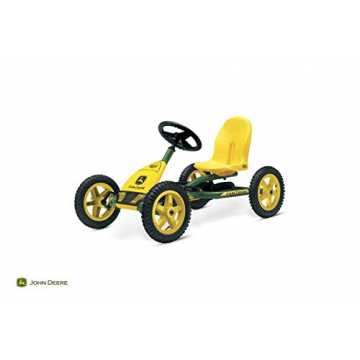 Greenheim 24.21.24.01 GoKart Buddy John Deere Kinderfahrzeug, GRÜN_GELB nachhaltig