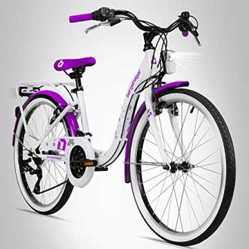 Greenheiminderfahrrad mit toller OptikDas 24 Zoll Citybike Atlantis v.. r Atlantis 24 Zoll Kinderfahrrad, geeignet für 8, 9, 10, 11 Jahre, StVZO, Shimano 6 Gang-Schaltung, Mädchen... nachhaltig