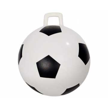 358 - Hüpfball Kinder belastbar bis max. 80 kg - Fußball-Design Sprungball - ... nachhaltig