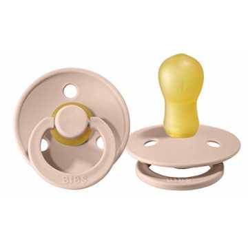 ller COLOUR, Naturkautschuk, dänische Schnuller mit Kirschform (Blush, Größe 1 (0-6 Monate)) nachhaltig