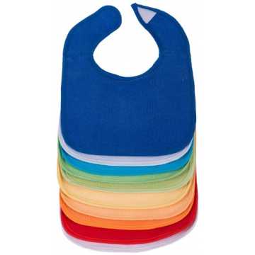 Greenheimby Lätzchen wasserdicht bestehen aus hochwertigem Material u..  Lätzchen, 10er Pack mit Klettverschluss in tollen Farben für Junge und Mädch... nachhaltig