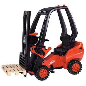 BIG 800056580 - Linde Forklift Kindergabelstapler, rot
