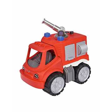 BIG - Power-Worker Feuerwehr Löschwagen - großes Spielzeug Auto mit Wasserspritze, Reif...