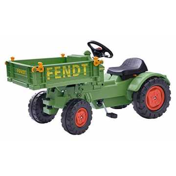 BIG Spielwarenfabrik 800056552 - Fendt Geräteträger, Kinder-Trettraktor, große Ladefläc...