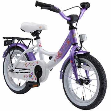 Greenheim ist dank verschiedenen Aluminium Teilen nicht nur besonders.. inderfahrrad für Mädchen ab 4 Jahre | 14 Zoll Kinderrad Classic | Fahrrad für Kinder Lila & Weiß | Risikofr... nachhaltig