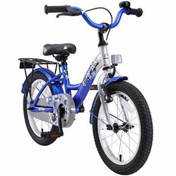 Greenheim 105 cm Körpergröße) Sattelhöhe: ca. 57-64 cm | Lenkerhöhe: .. inderfahrrad für Mädchen und Jungen ab 4-5 Jahre | 16 Zoll Kinderrad Classic | Fahrrad für Kinder Silber & ... nachhaltig