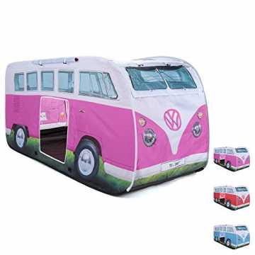 Greenheimin Form eines VW Bulli basiert auf dem Original-T1, dem lege.. ers Volkswagen VW-Bulli-Wurfzelt und Pop-Up Zelt für Kinder, UPF50+, Camping-... nachhaltig