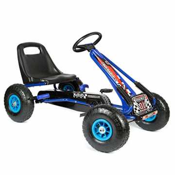 Greenheim jedes Kind seinen Traum erfüllen, ein Rennfahrer zu werden... Go-Kart mit Pedalen und aufblasbaren Reifen Go-Kart-Fahren Kinder Jungen Outd... nachhaltig