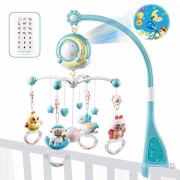 Greenheimfhängen Rasseln Niedliche Tiere, Sternenlicht Projektor Spie..  Babybett Zum Aufhängen Rasseln Niedliche Tiere, Sternenlicht Projektor Spielzeug Mit Licht Für Babys Von 0... nachhaltig