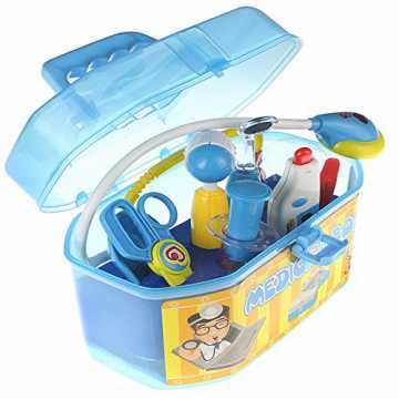 ielzeug Arztkoffer mit umfangreichem, funktionierendem Zubehör (blau) nachhaltig