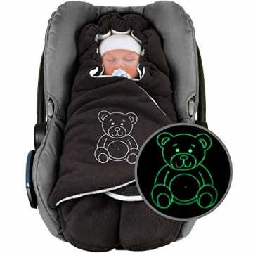 aby Winter-Einschlagdecke"Das Original mit dem Bären", Universal für Babyschale, Autositz, z.B. für Maxi-Co... nachhaltig