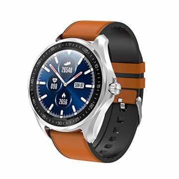 te Uhren, 1.3 zoll Full Round HD Farb Touchscreen Fitness Tracker 5ATM Wasser... nachhaltig