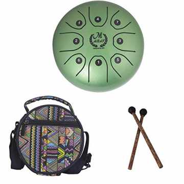 te Steel Tongue Trommel Handpan Brahma 5,5 Zoll Mini Glückliche Trommel Musikinstrument Mit Sticks Und Nati... nachhaltig