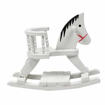 Greenheim) : long 8.2, wide 6, 3.5 high Super cute little Trojan chai.. Miniatur Schaukelpferd Puppenhaus Zubehör Puppenstuben Möbel Miniatur Schaukelpferd nachhaltig