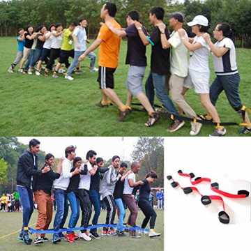 Greenheimikationen:4 PersonenSpielanleitung?Verbinden Sie alle Füße i.. REI Legged 4 Legged Race Bands Outdoor-Spiel für Kinder Erwachsene Geburtstag... nachhaltig