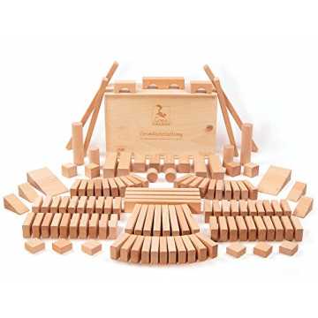 Greenheimg ist konzipiert für Kinder ab 3 Jahren, als Ergänzung für e..  Holzbausteine Grundausstattung ( unbehandelte Bauklötze) Made in Germany nachhaltig