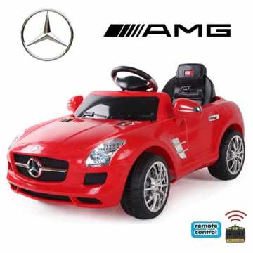  Motoren* Soft-Start Original Mercedes-Benz AMG SLS Lizenz Kinderauto Kinderfahrzeug (ROT) nachhaltig