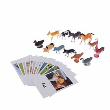 4-TLG Kinder Montessori Lernspiel, Tierfiguren / Insekte Modell Spielzeugfigu... nachhaltig