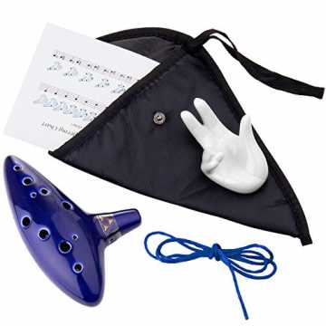 a Okarina 12 loch Legende von Zelda Ocarina der Zeit, Zelda Alto C mit Schutz... nachhaltig