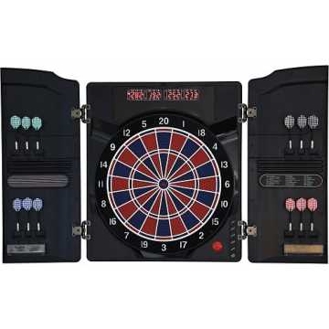 Greenheimvarianten garantieren uneingeschränkten SpielspaßDie Scheibe.. ektronische Dartscheibe CB40 Cabinett - Turnierscheibe mit 27 Spielen und über 150 Varianten nachhaltig